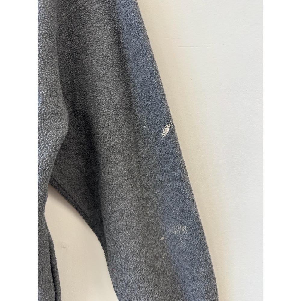 Vintage GAP Hoodie Mens Large Gray Fleece Pullover Hooded Sweatshirt Distressed - Picture 5 of 9
